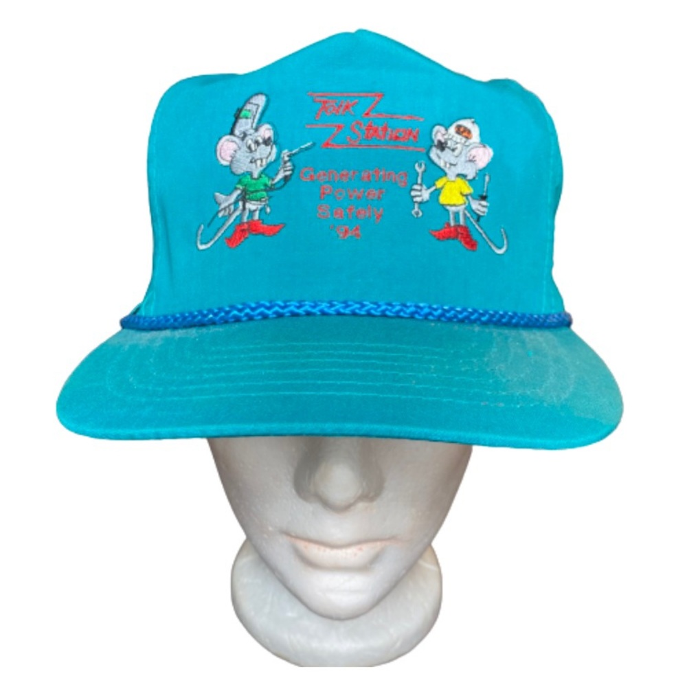 Vintage 1994 SPS Sparky the Safety Mouse Rope Hat